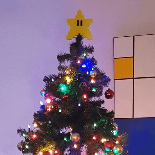 Pixel Star Christmas Tree Topper