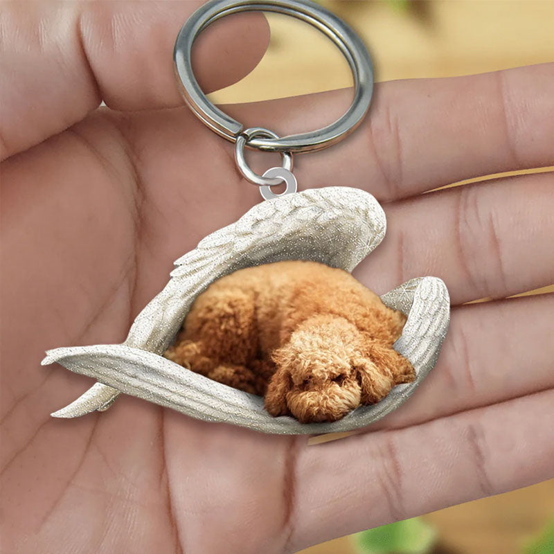 Sleeping Angel Acrylic Keychain Poodle SA010