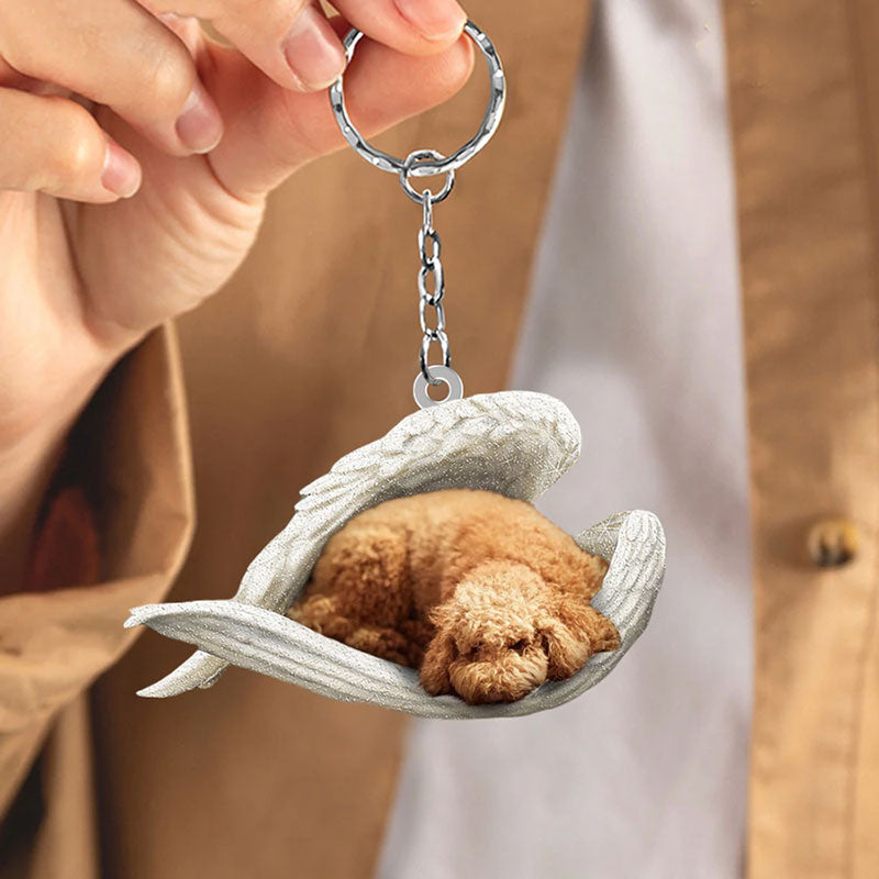 Sleeping Angel Acrylic Keychain Poodle SA010