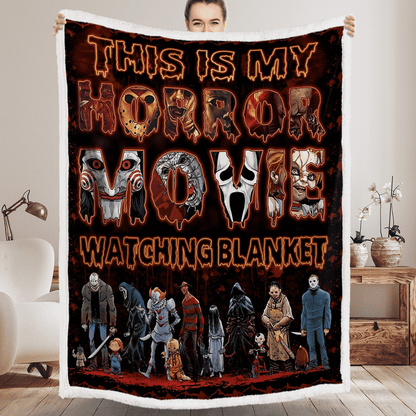 This Is My Horror Movie Watching - Premium Blanket - A231