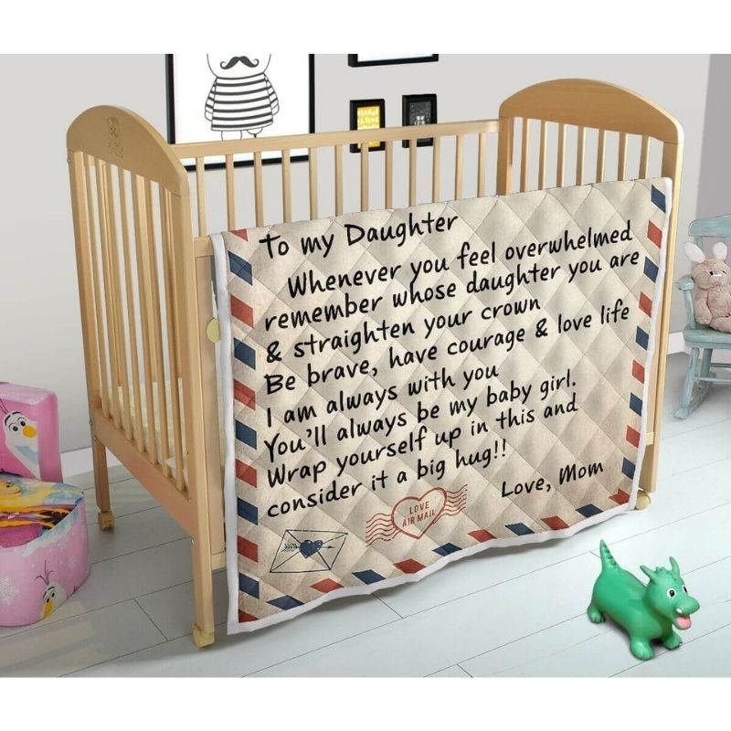 To My Daughter - From Mom - Sl1334 - Fleece Blanket