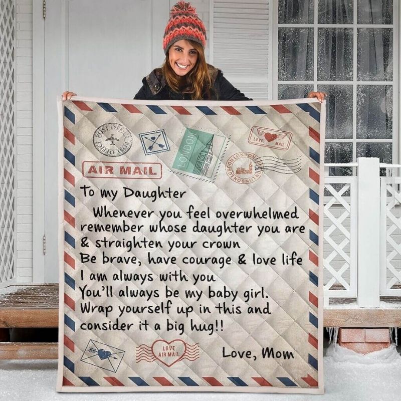 To My Daughter - From Mom - Sl1334 - Fleece Blanket