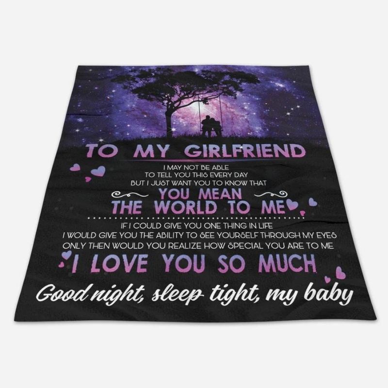 To My Girlfriend - From Boyfriend - A610 - Premium Blanket