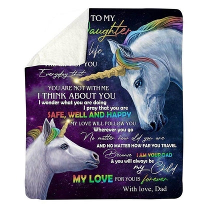 To My Daughter - From Dad - A318 - Premium Blanket