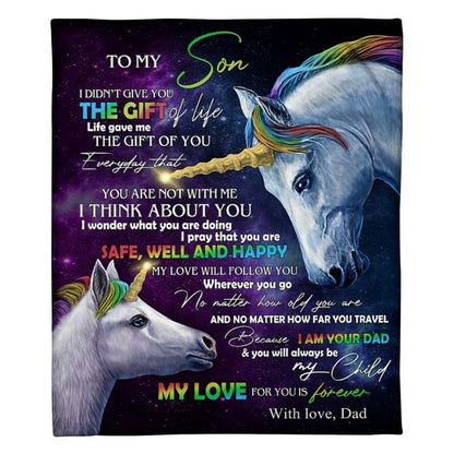 To My Son - From Dad - A318 - Premium Blanket