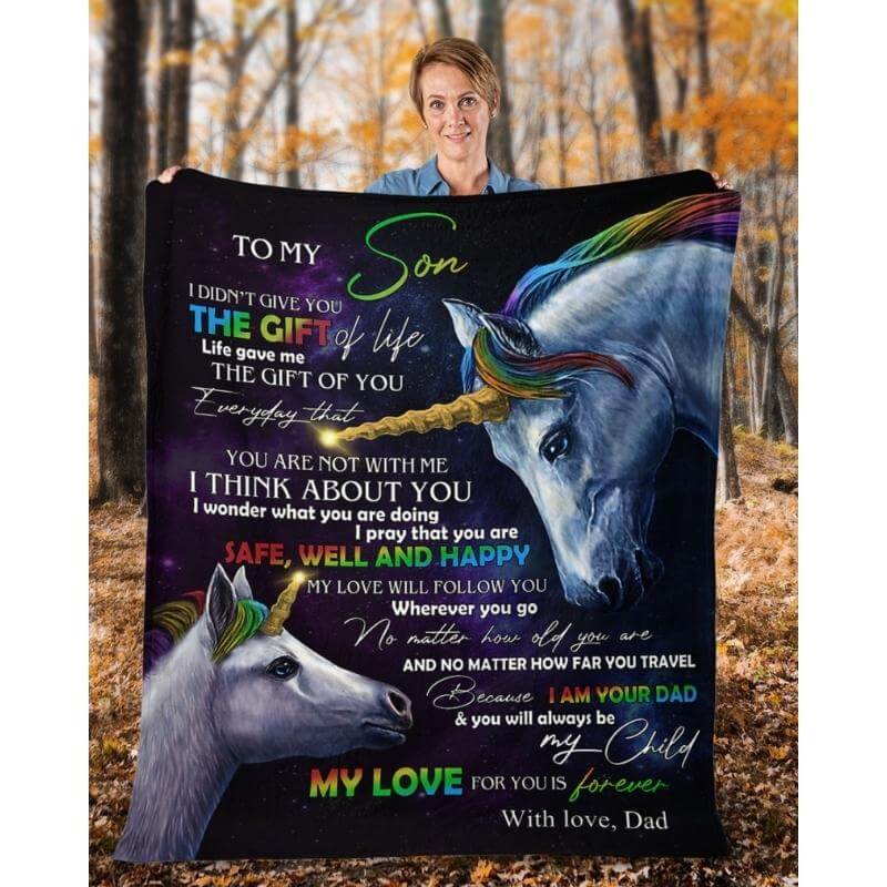 To My Son - From Dad - A318 - Premium Blanket