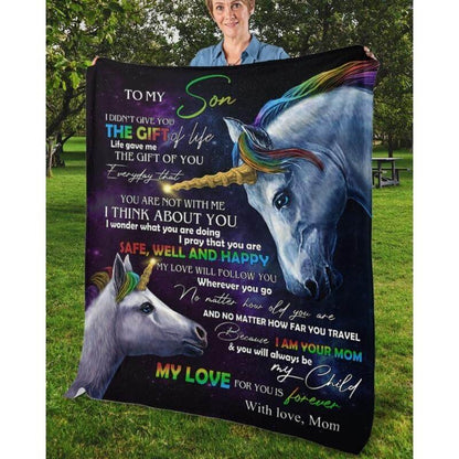 To My Son - From Mom - A318 - Premium Blanket