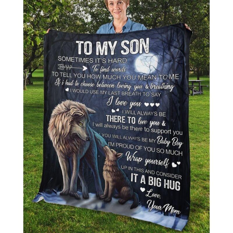 To My Son - From Mom - A323 - Premium Blanket