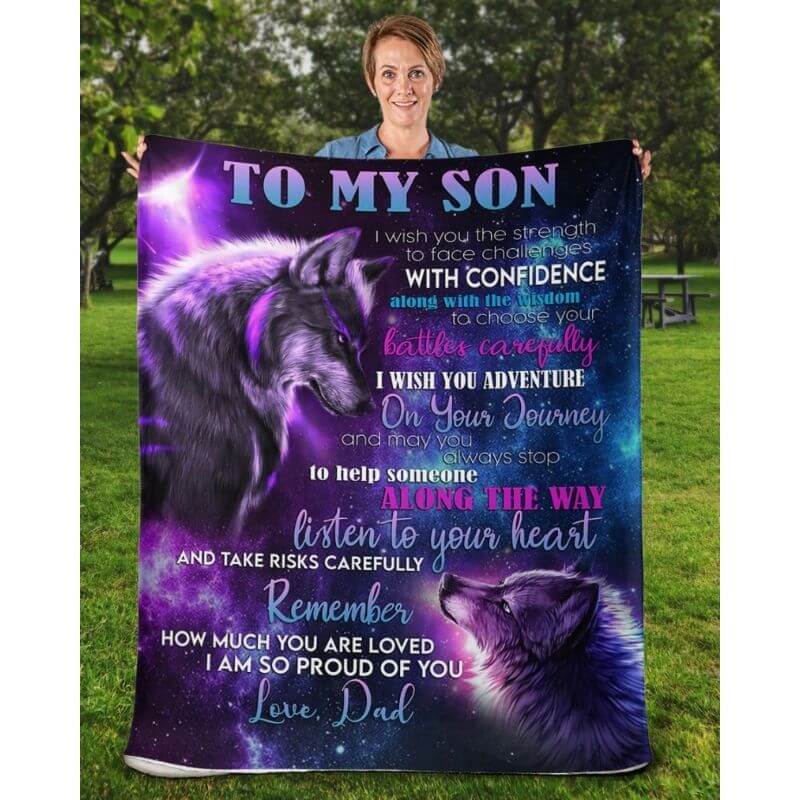 To My Son - From Dad - A354 - Premium Blanket