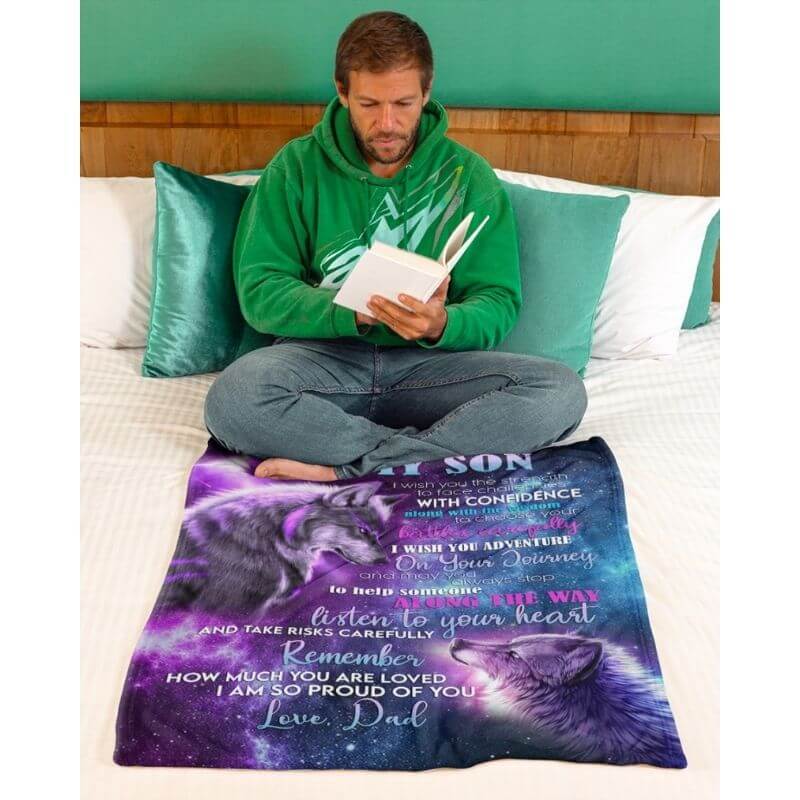 To My Son - From Dad - A354 - Premium Blanket