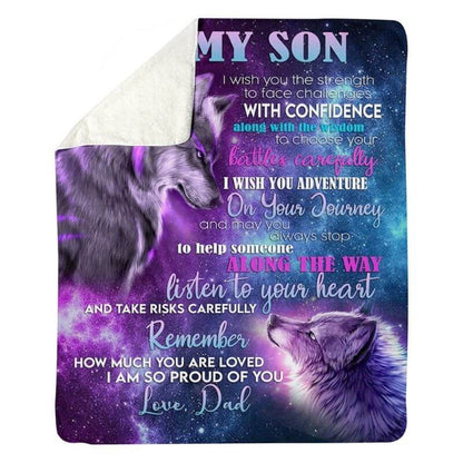 To My Son - From Dad - A354 - Premium Blanket