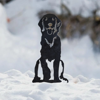 Golden Retriever Metal Silhouette