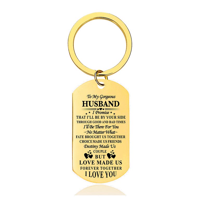 I'll Be By Your Side Through Good And Bad Time - Inspirational Keychain - A915