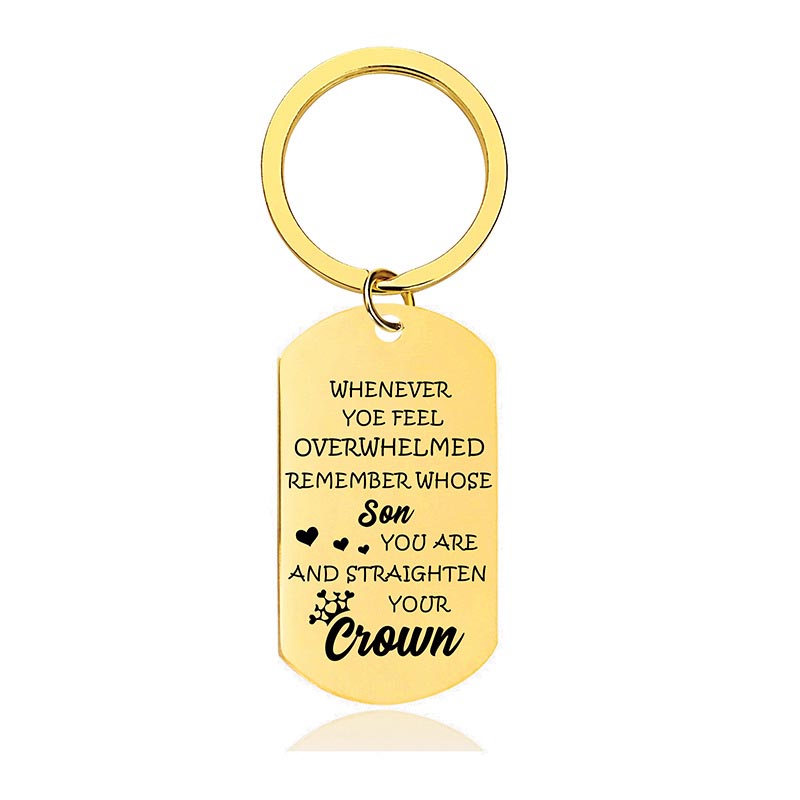 Whenever You Feel Overwhelmed - Inspirational Keychain - A916