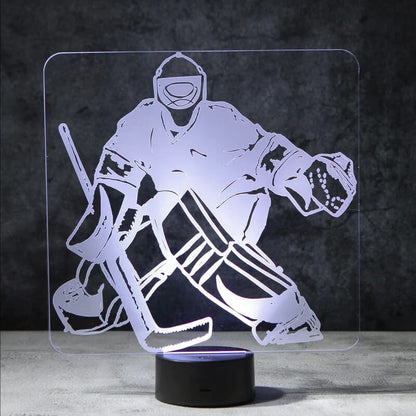 Hockey Goalie 3D Illusion Lamp