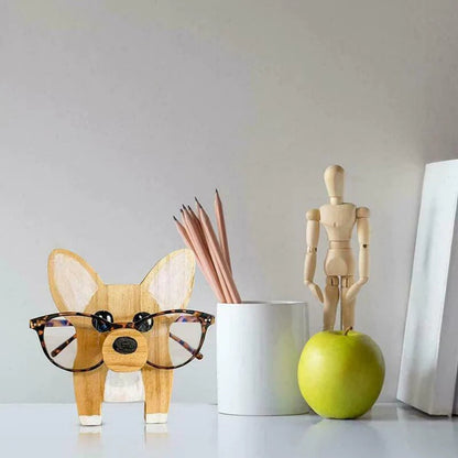 Handmade Glasses Stand Corgi